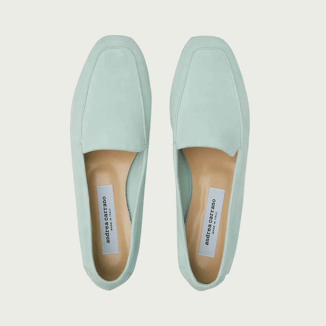 Mare Aqua Green Suede