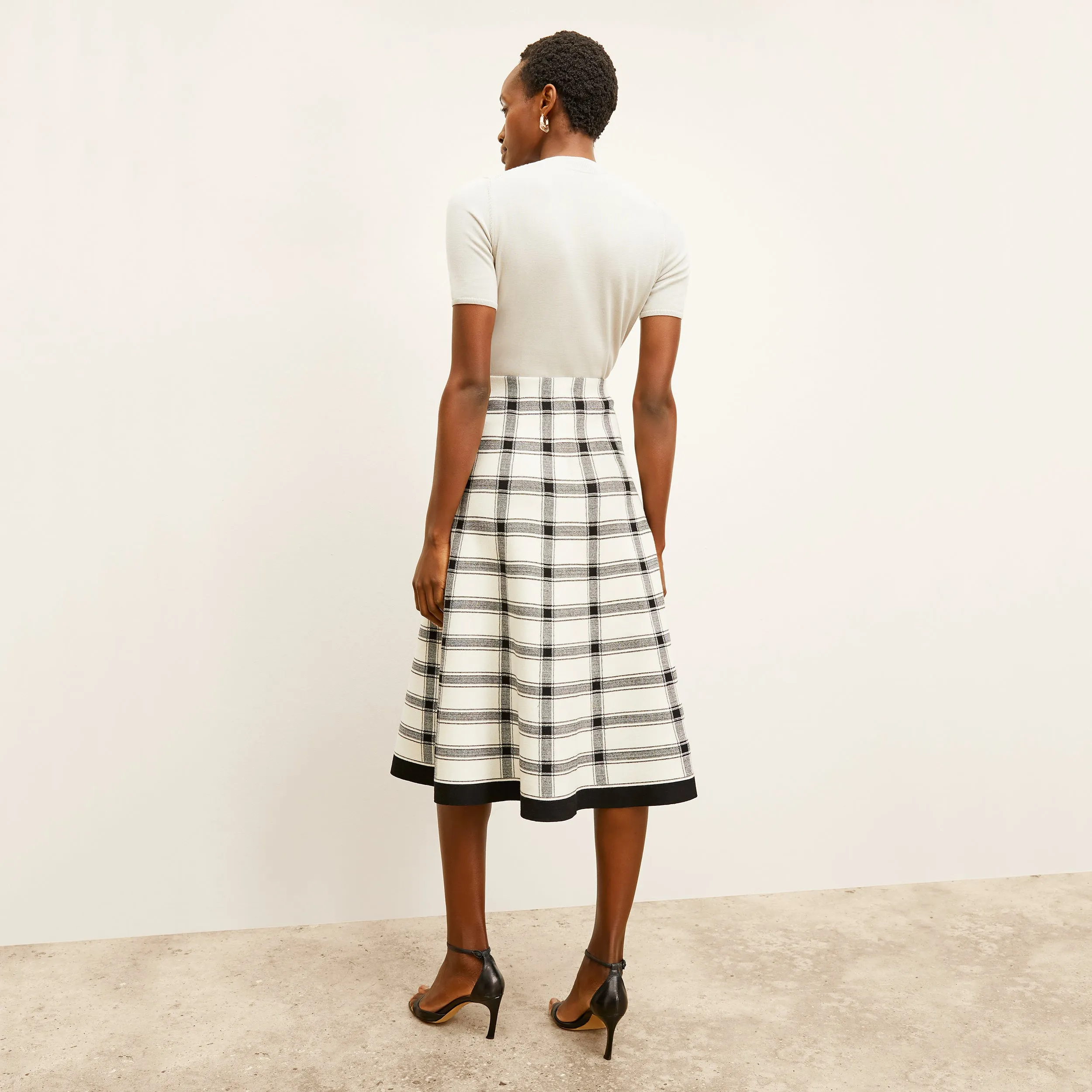 Marlowe Skirt - Eco 365Knit :: Bold Check