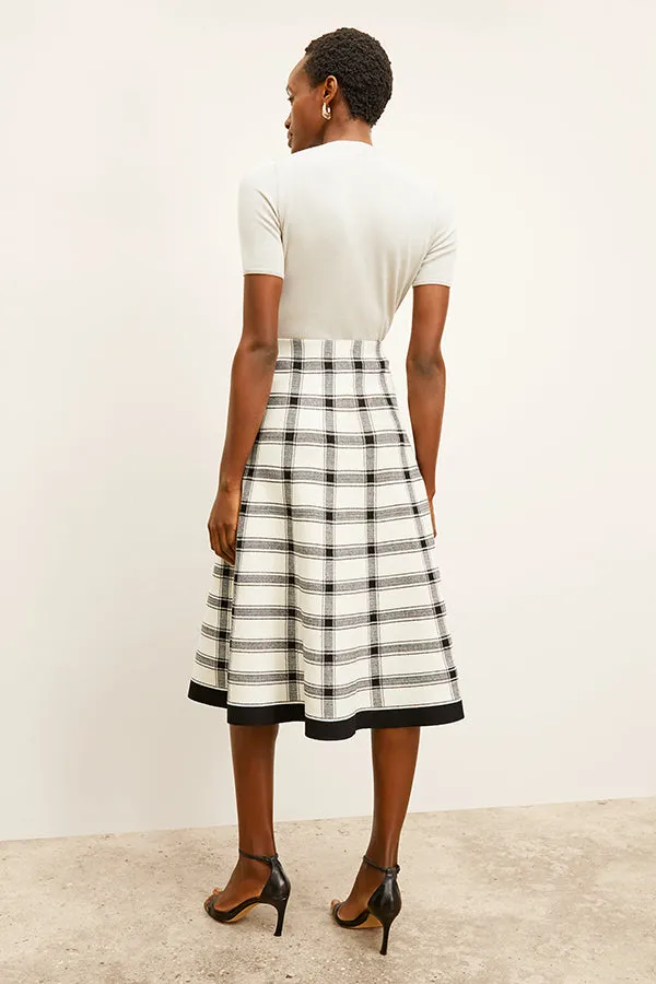 Marlowe Skirt - Eco 365Knit :: Bold Check