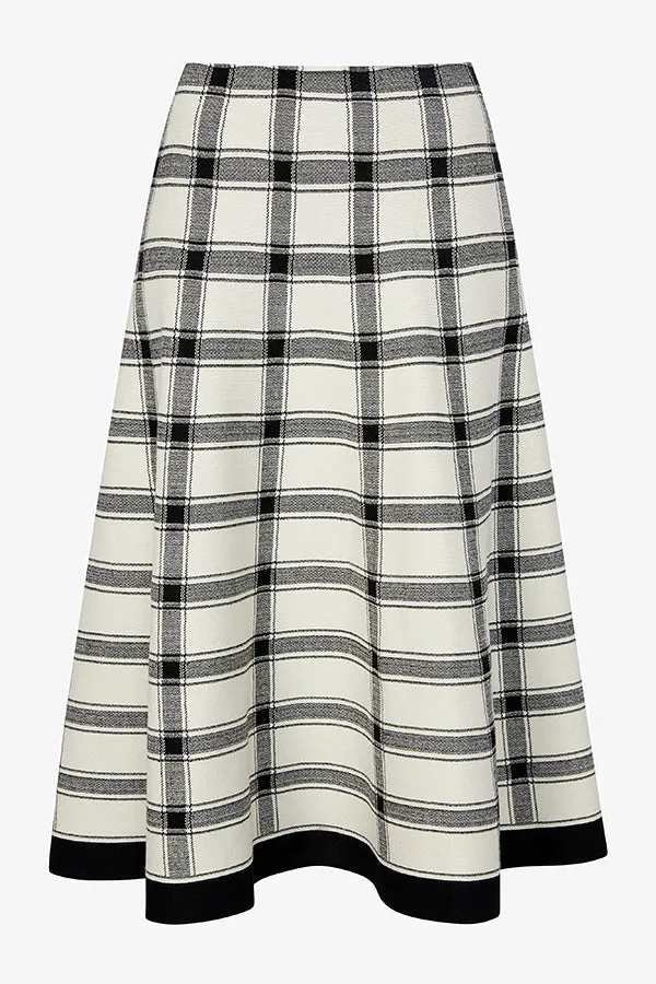 Marlowe Skirt - Eco 365Knit :: Bold Check