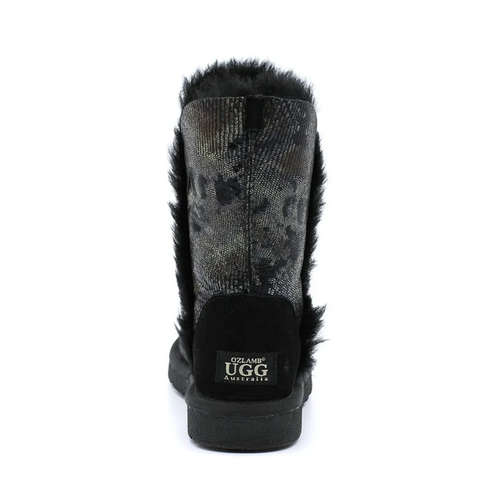 Marvella Medium Ugg Boot - Black