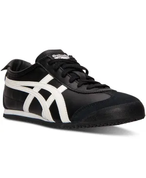 Mens ASICS ONITSUKA TIGER STRIPES LEATHER Sneaker Trainer Athletic Shoe BLACK 12