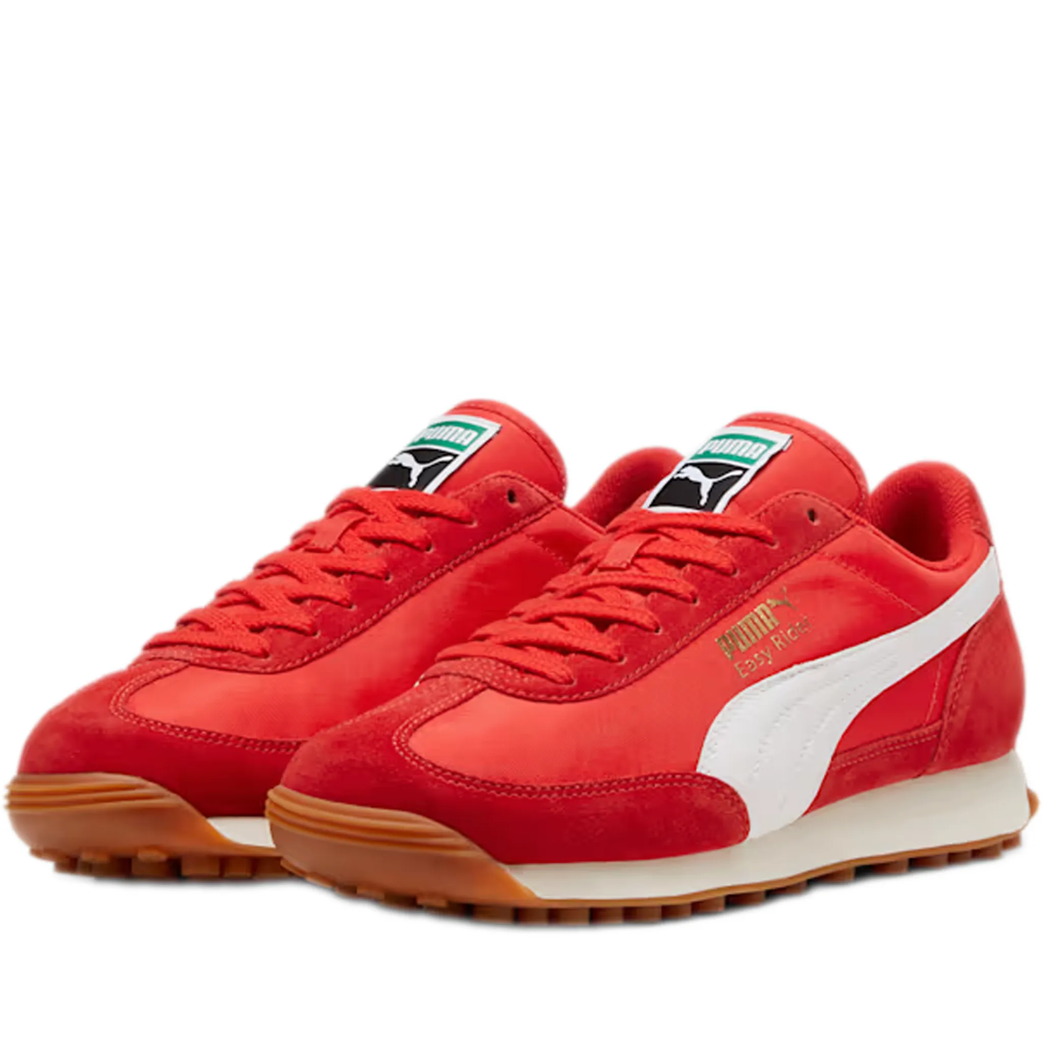 Men's Puma Easy Rider Vintage Shoes - Red/White