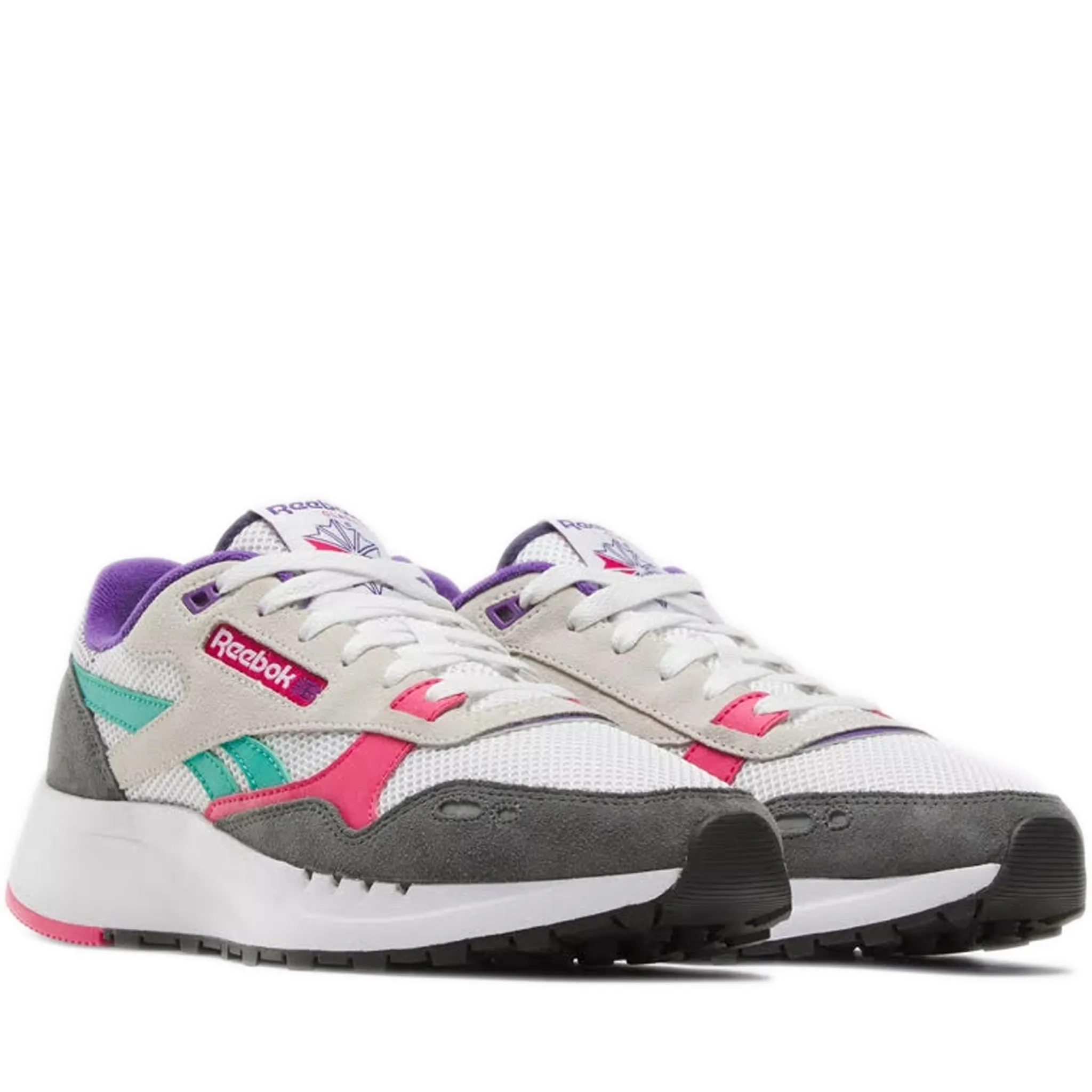 Men's Reebok Classic Leather 2400 Shoes - Chalk/Grey 5/Bold Pink