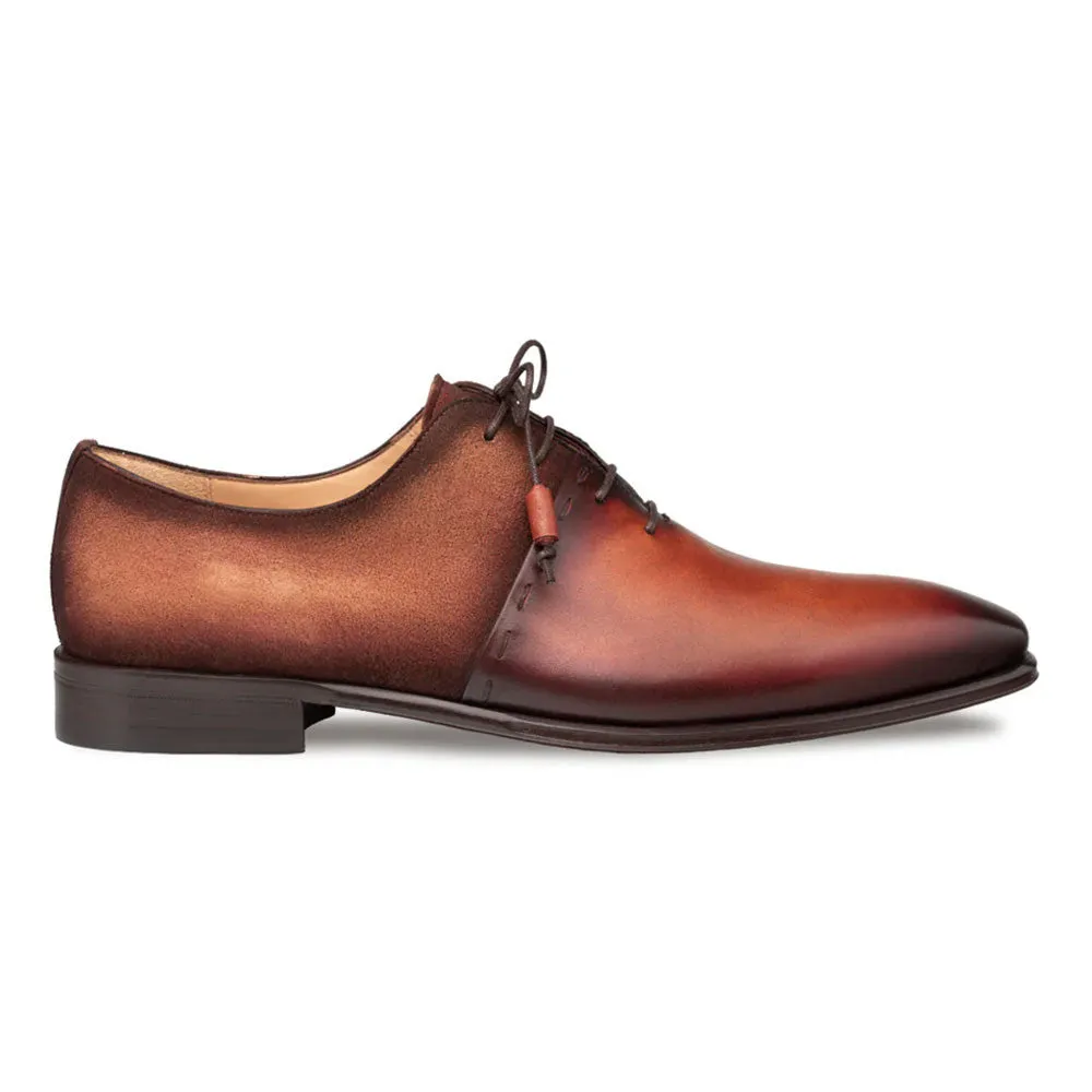 Mezlan Colomer Cognac/Rust Calf/Suede Oxford Shoes