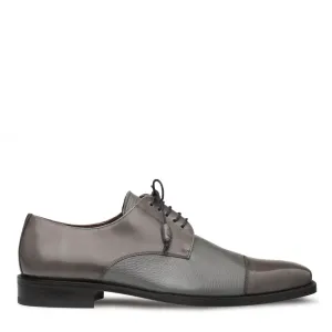 Mezlan Soka 15089 Men's Luxury Designer Shoes Soka Grey Calfskin & Deerskin Oxfords (MZ2022)