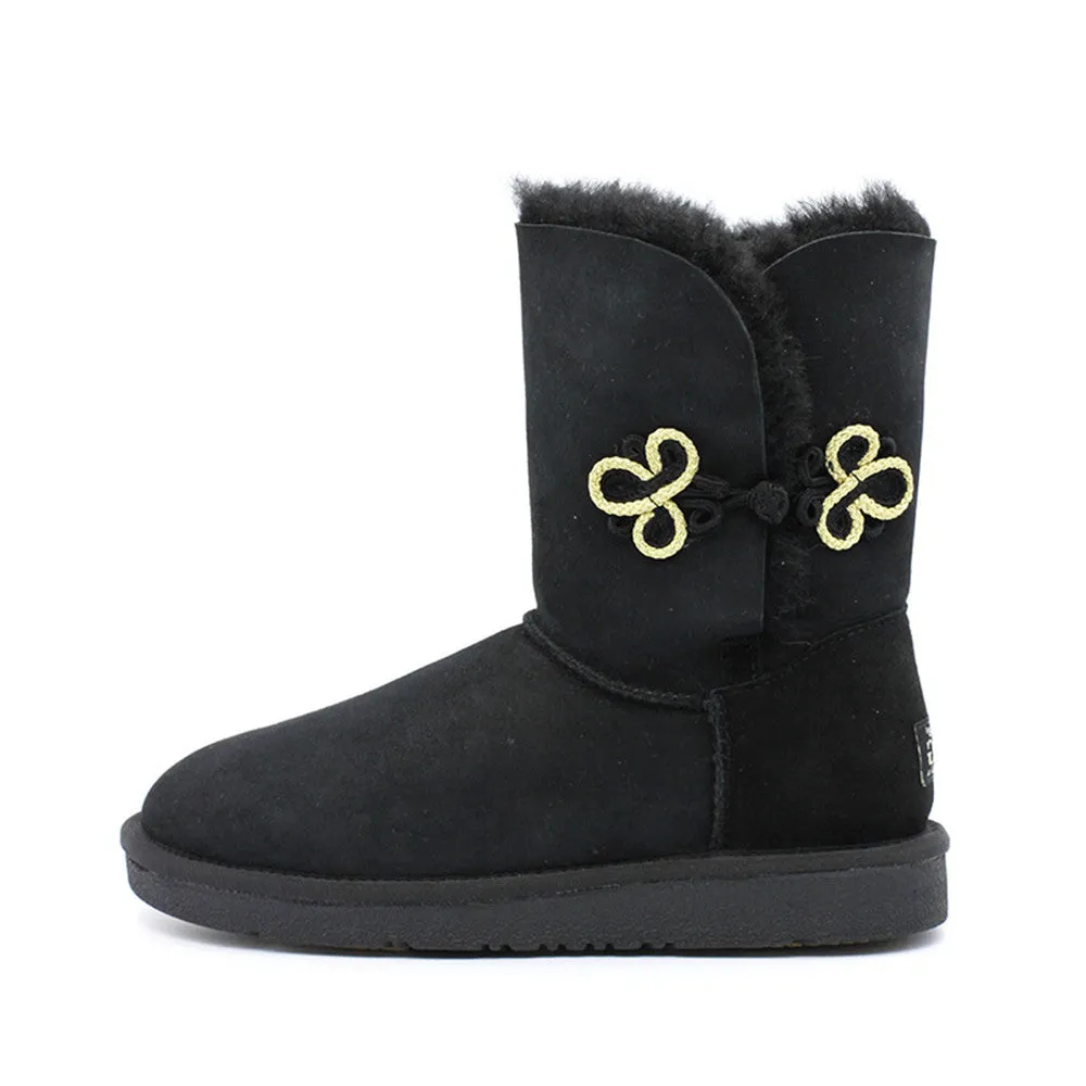 Oriental Medium Ugg Boot - Black