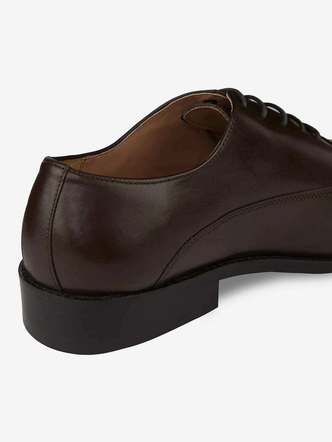 Perforated Genuine Leather Formal Oxfords