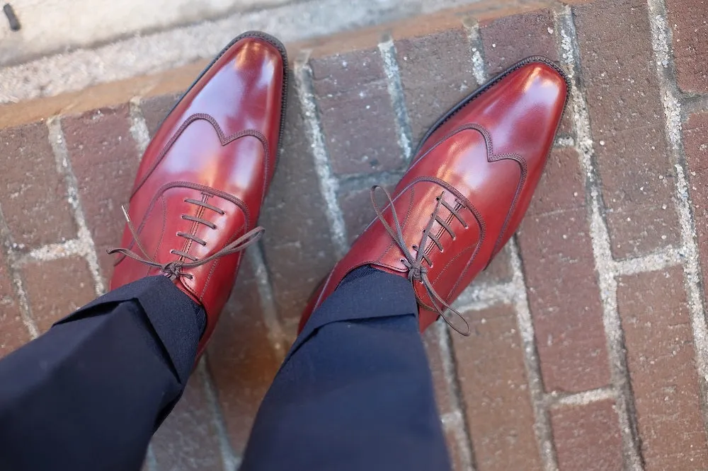 Pullman - MTO - Burgundy Calf - LPB Last - Single Leather Sole