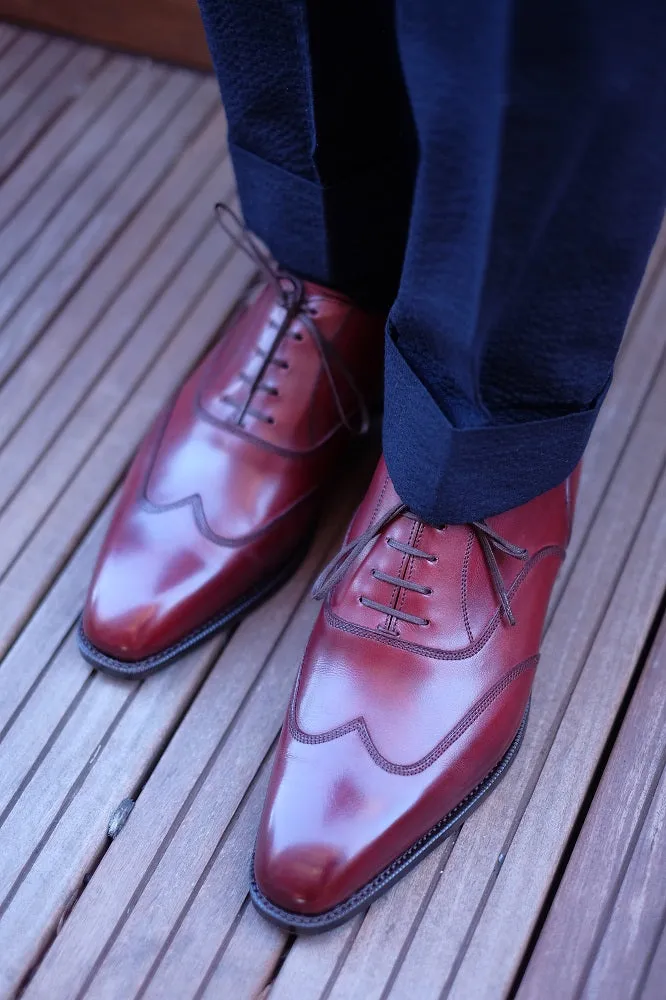 Pullman - MTO - Burgundy Calf - LPB Last - Single Leather Sole