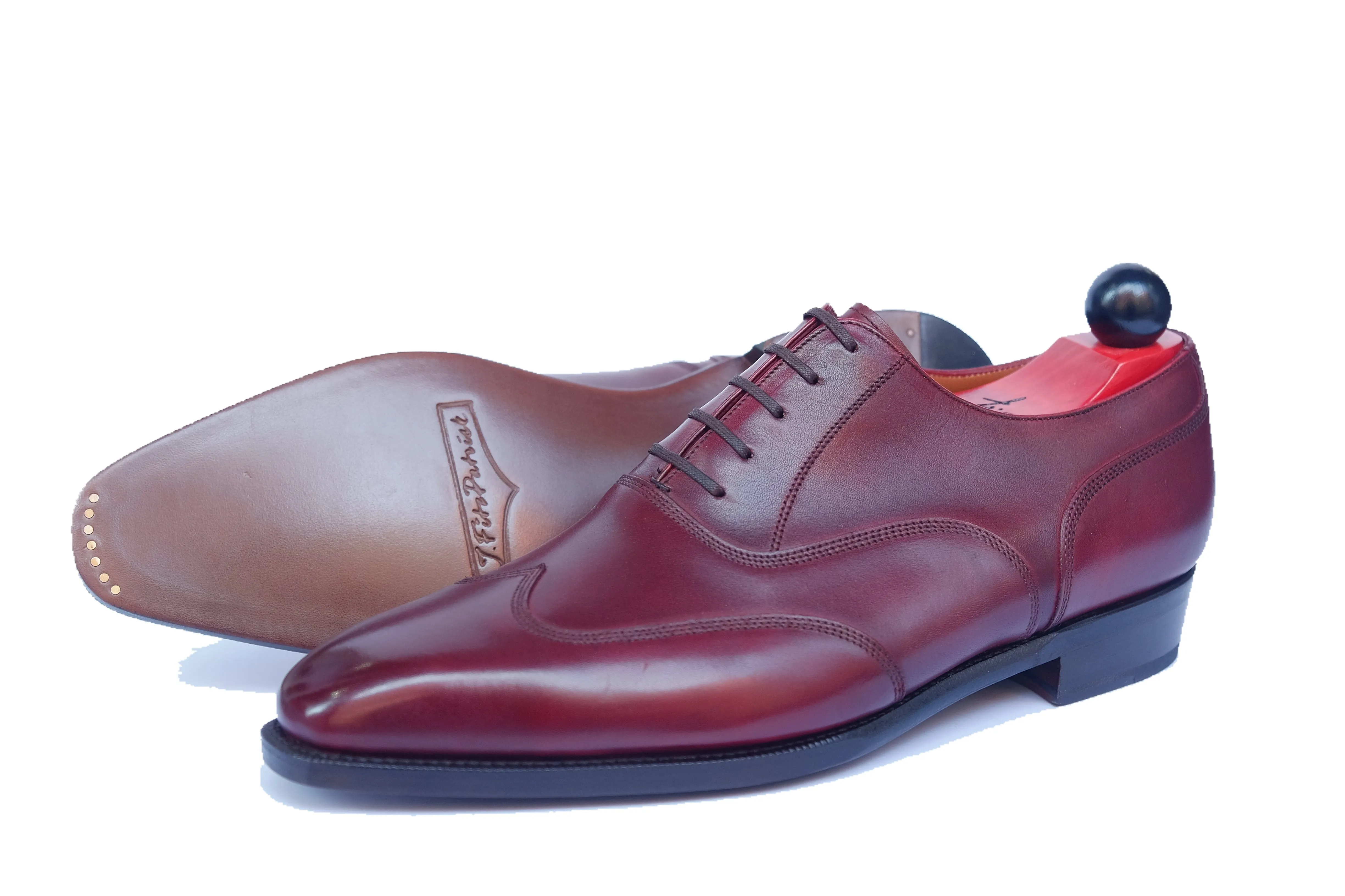 Pullman - MTO - Burgundy Calf - LPB Last - Single Leather Sole