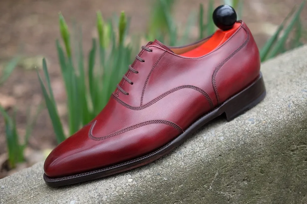 Pullman - MTO - Burgundy Calf - LPB Last - Single Leather Sole