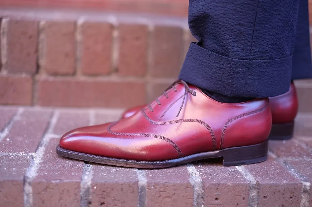 Pullman - MTO - Burgundy Calf - LPB Last - Single Leather Sole