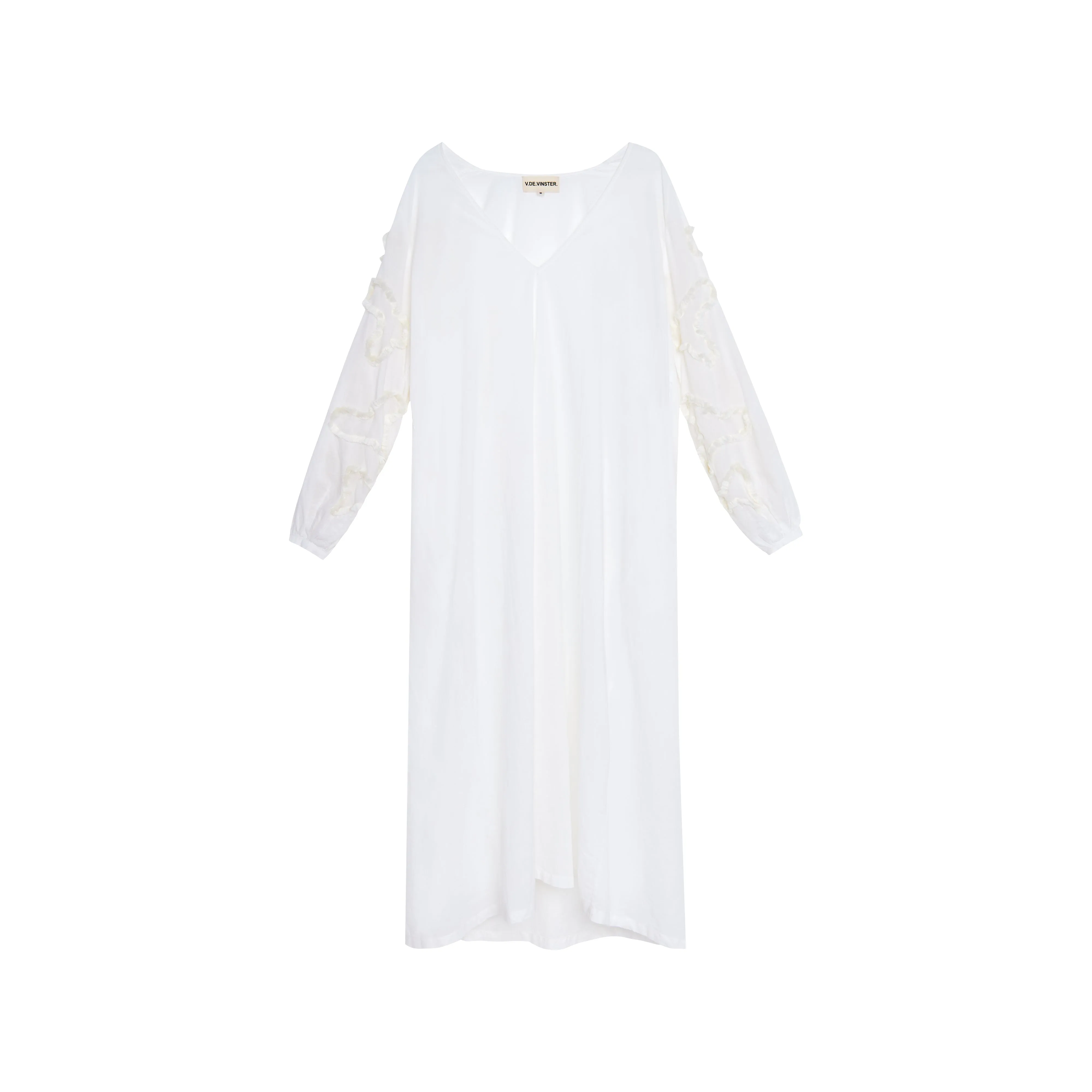 Robe longue blanche brodée Satya