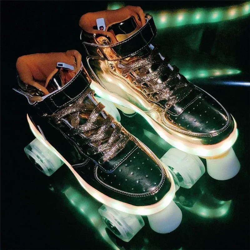 Roller Skates With Lights | Led Lights Roller Skates For Adults And Teens