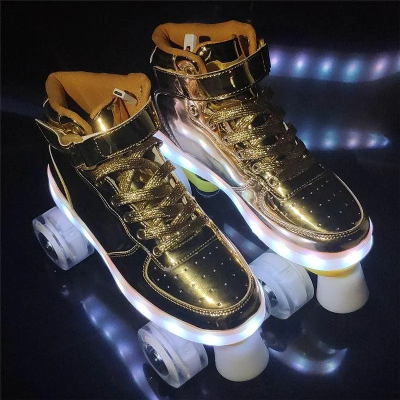 Roller Skates With Lights | Led Lights Roller Skates For Adults And Teens