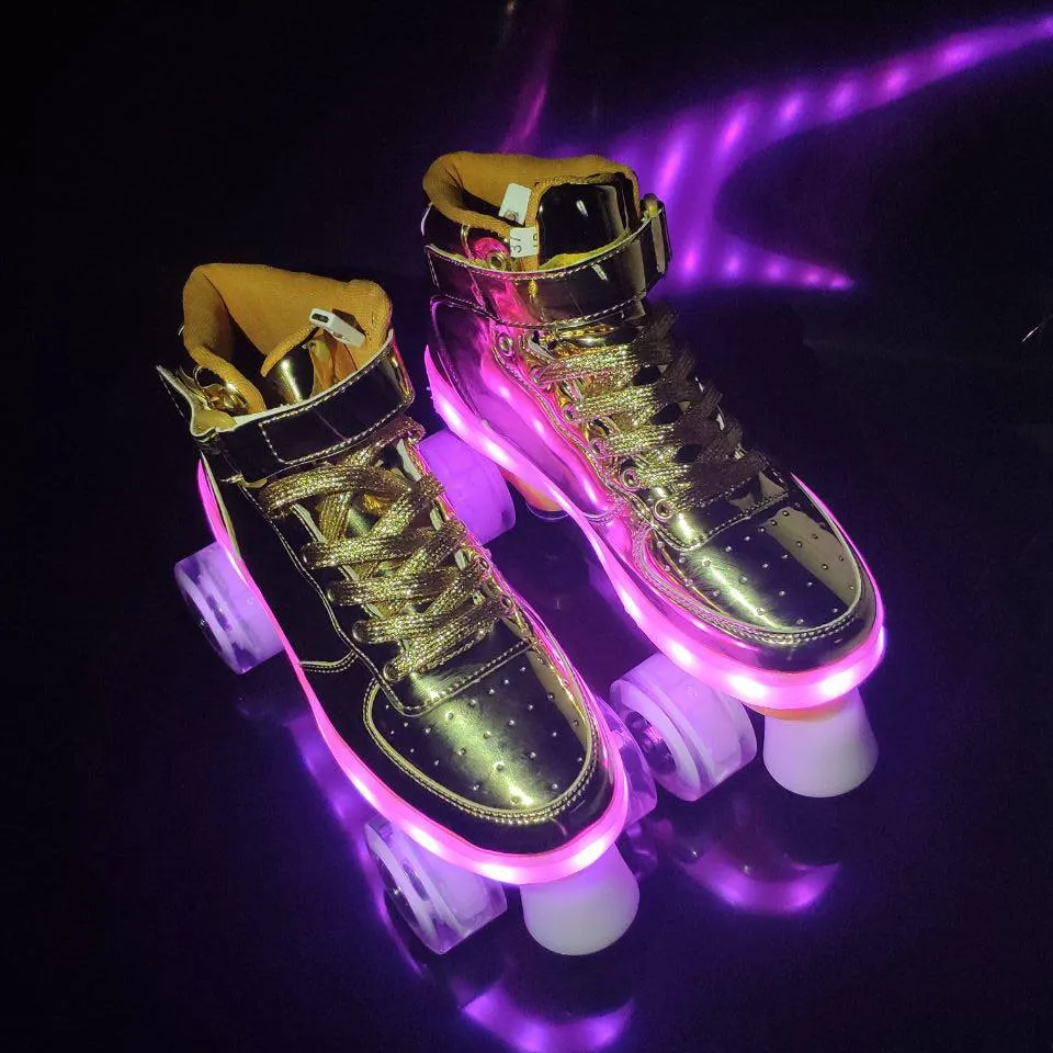 Roller Skates With Lights | Led Lights Roller Skates For Adults And Teens