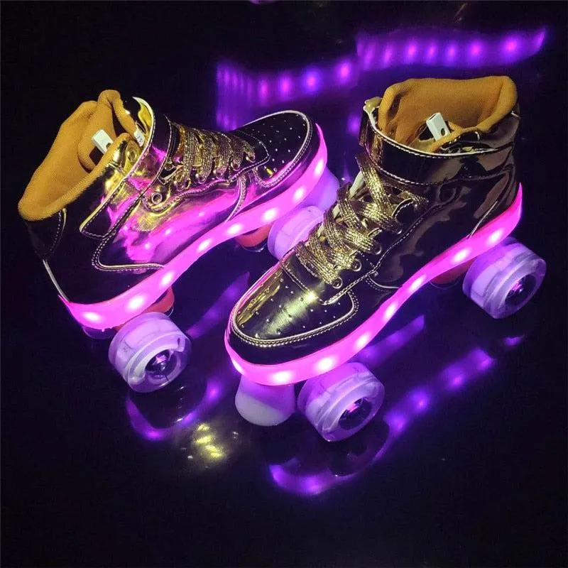 Roller Skates With Lights | Led Lights Roller Skates For Adults And Teens