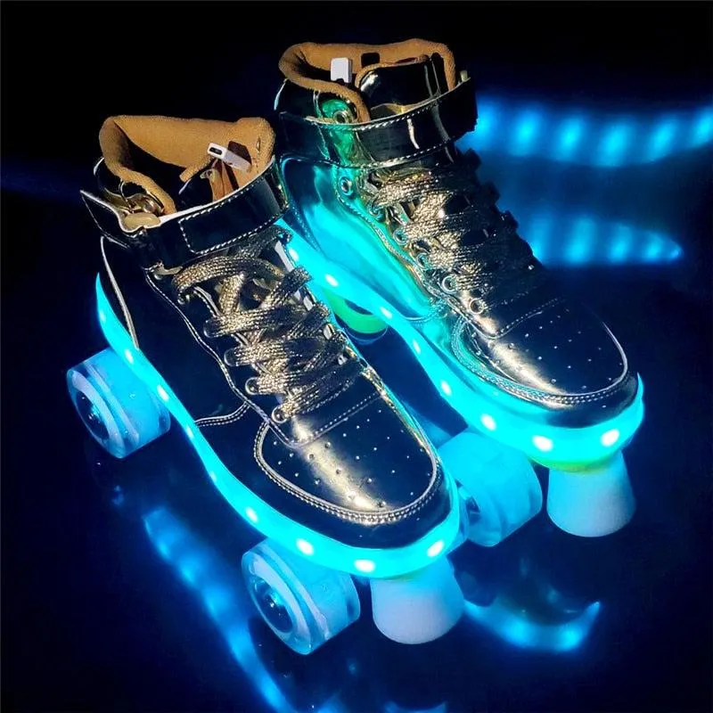 Roller Skates With Lights | Led Lights Roller Skates For Adults And Teens