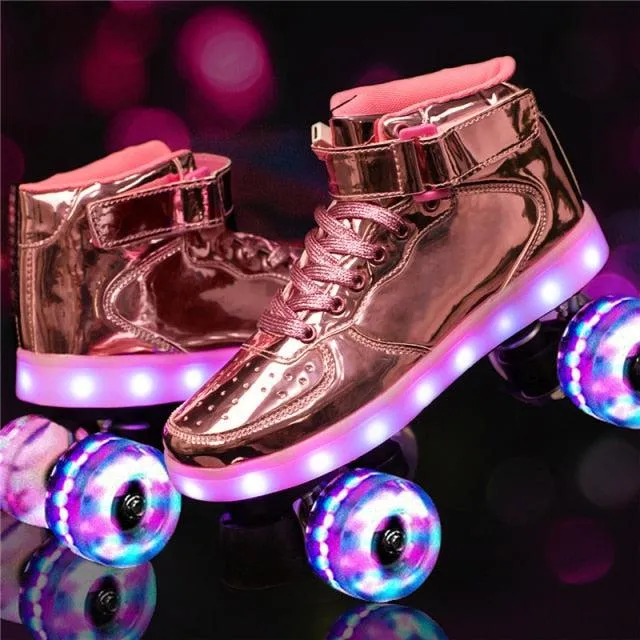 Roller Skates With Lights | Led Lights Roller Skates For Adults And Teens