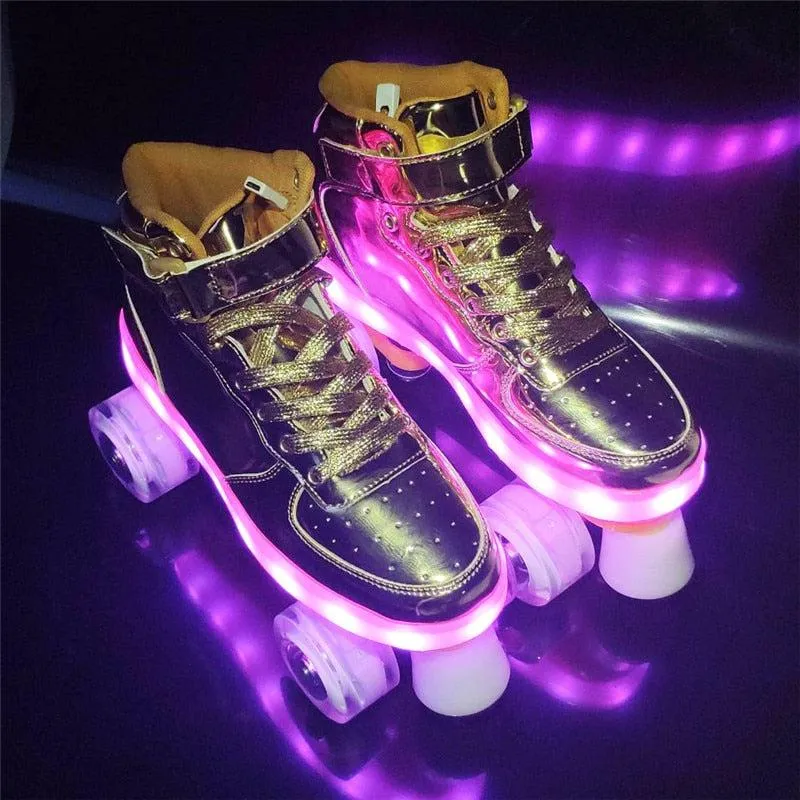 Roller Skates With Lights | Led Lights Roller Skates For Adults And Teens