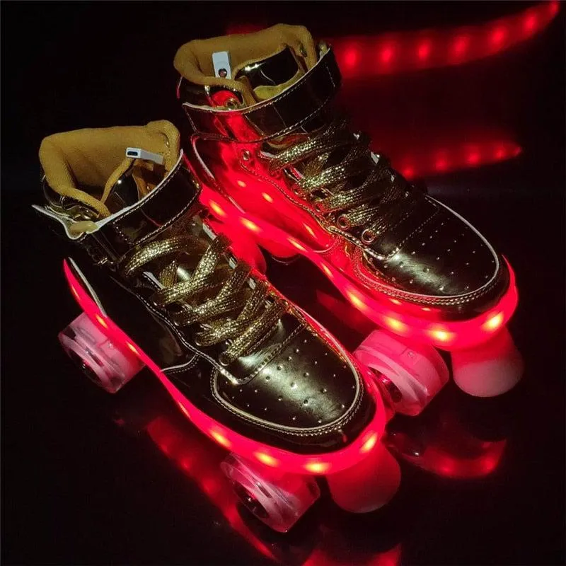 Roller Skates With Lights | Led Lights Roller Skates For Adults And Teens