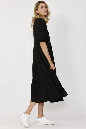 Sass - Lana Midi Dress - Black