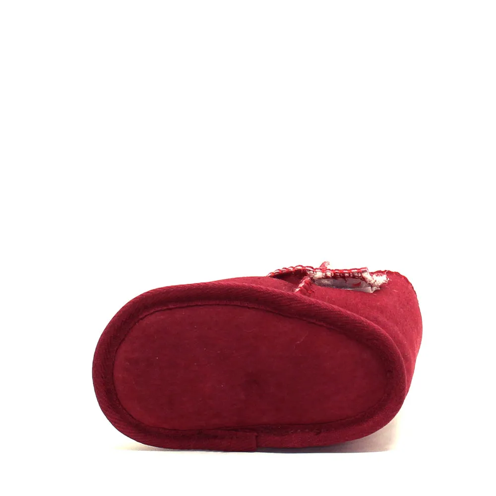 Sheepskin Baby boots--Burgundy