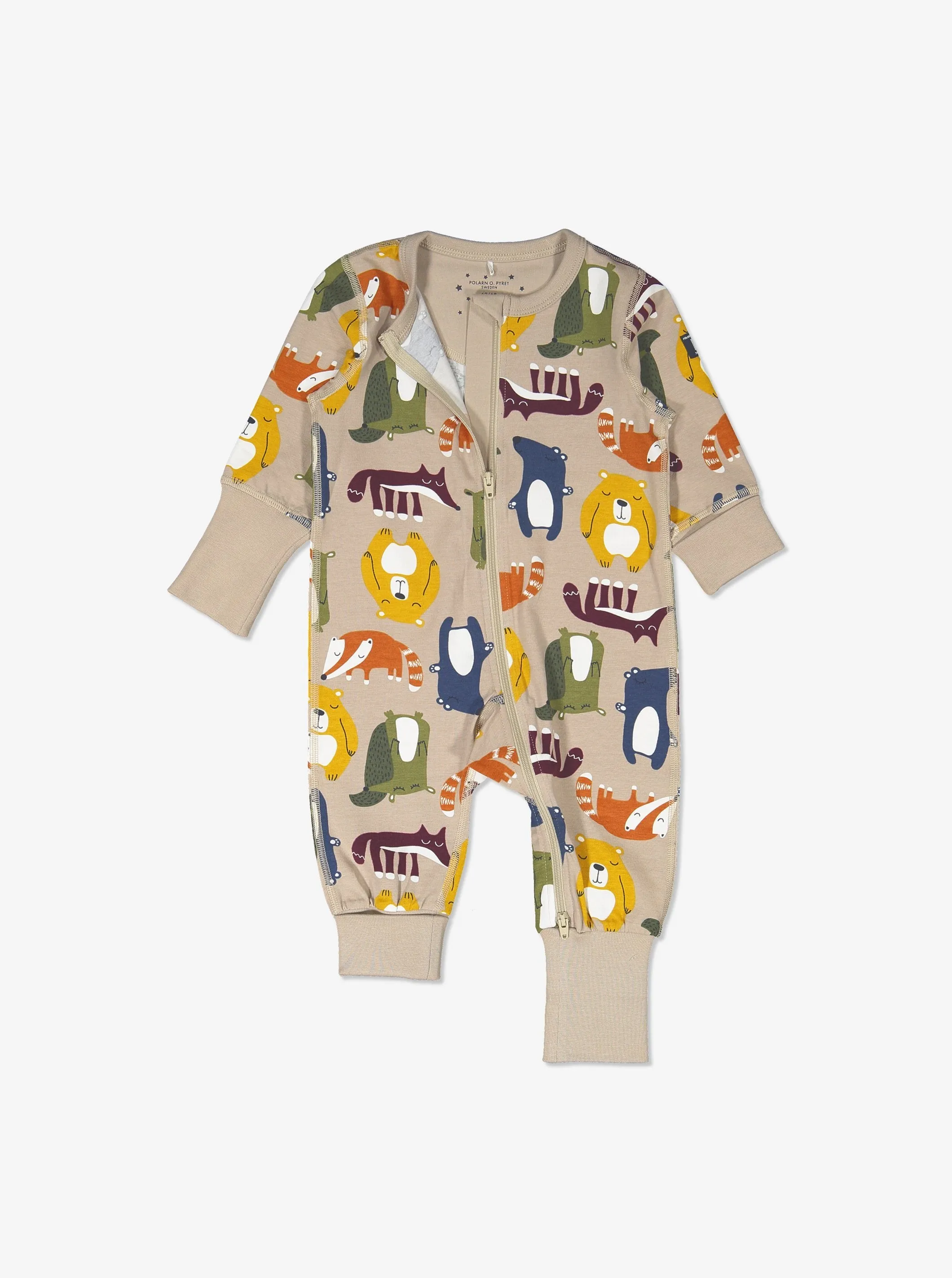 Sleepy Animal Print Kids Sleepsuit