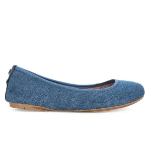 SOPHIA Ballet Flat Shoes - Blue Denim