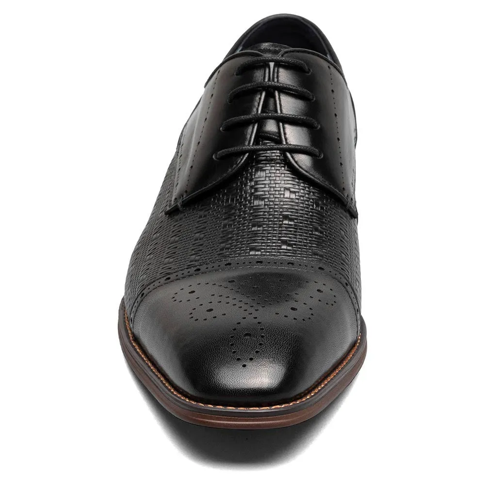 Stacy Adams Black Men’s Silsbury Cap Toe Lace-Up Shoes