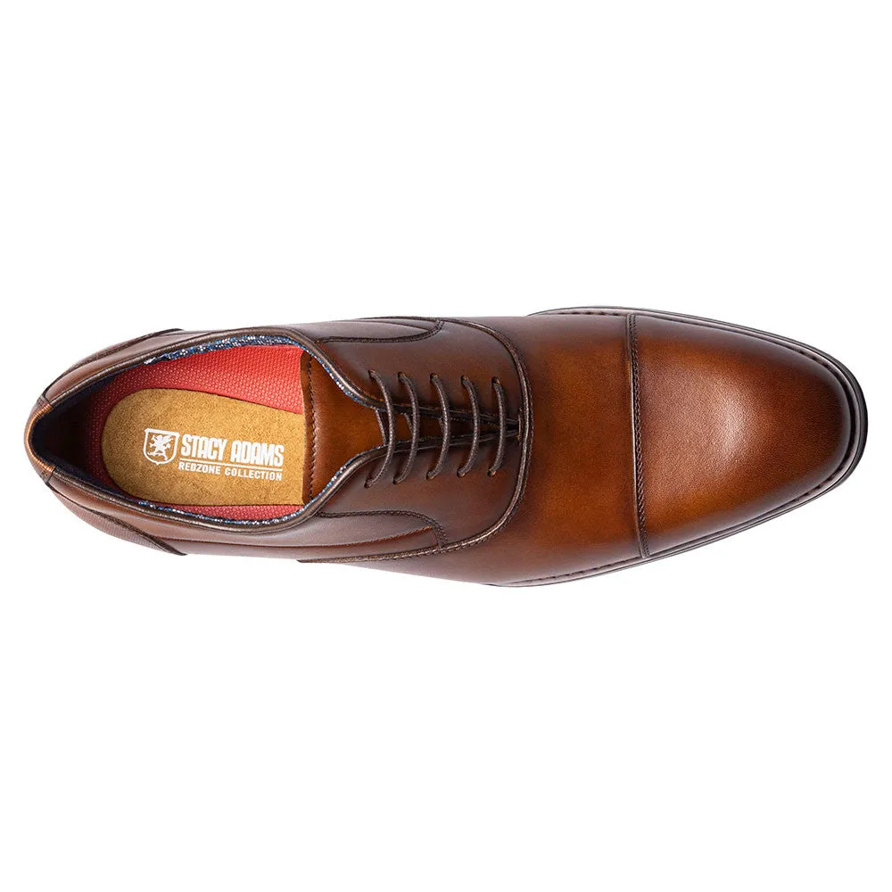 Stacy Adams Kallum Cognac Cap Toe Oxford Shoes