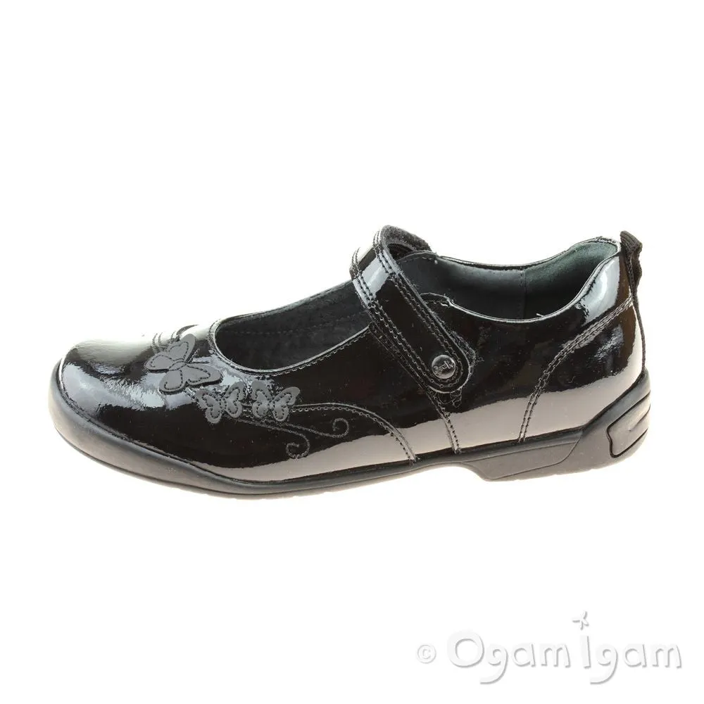 Start-rite Pump Girls Black Patent School Shoe