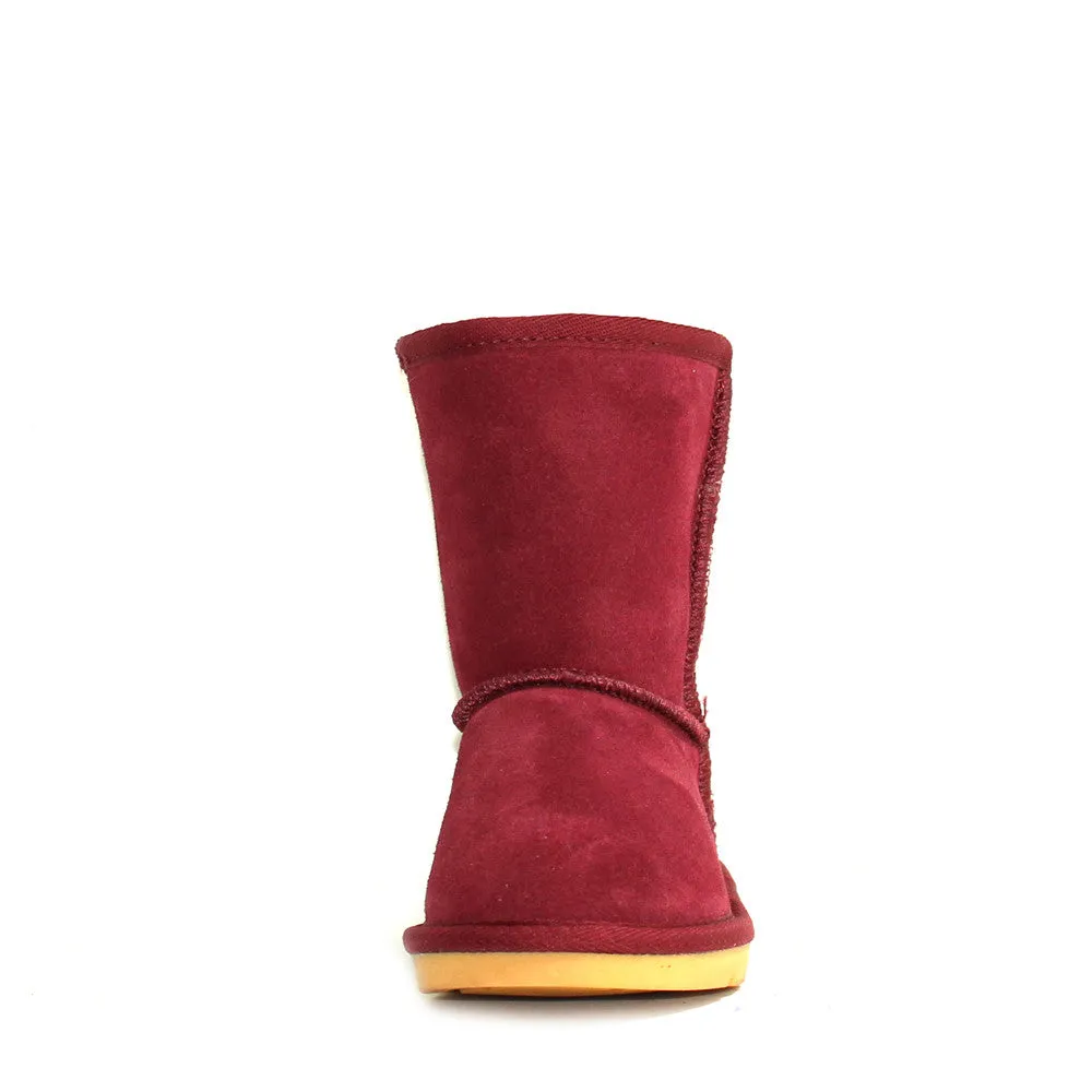 Stax Side Zip Kids Boot - Cherry