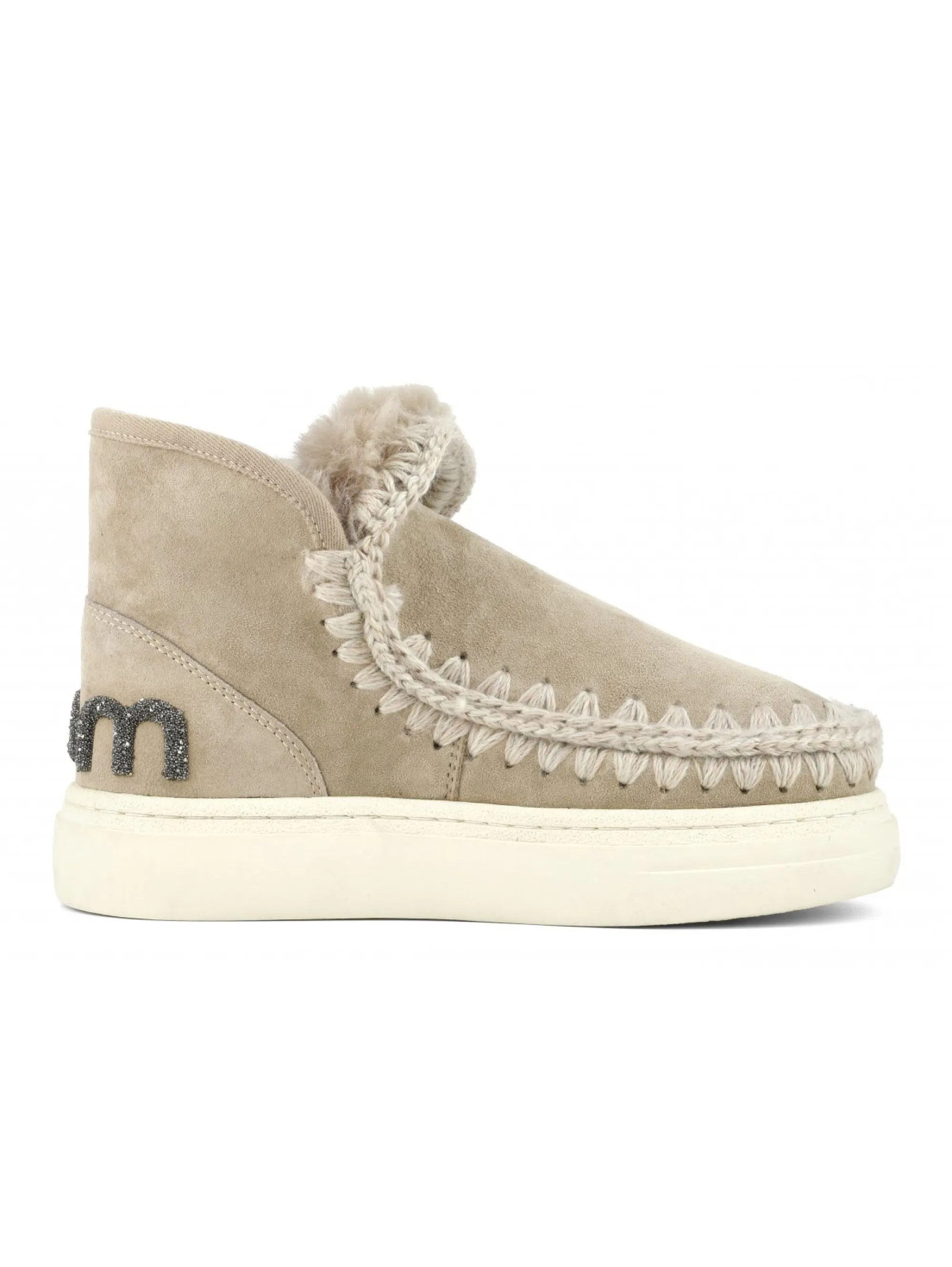 Stivaletto in Montone Sneakers Bold Glitter Cammello