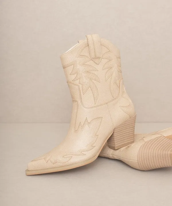 Take It Easy Embroidered Cowboy Boots