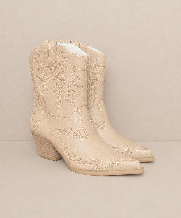 Take It Easy Embroidered Cowboy Boots