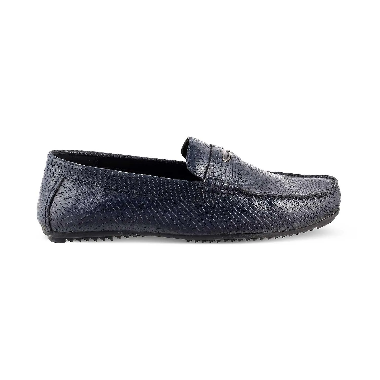 The Astro Blue Men's Leather Loafers Tresmode