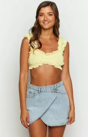 Tilli Yellow Crop Top