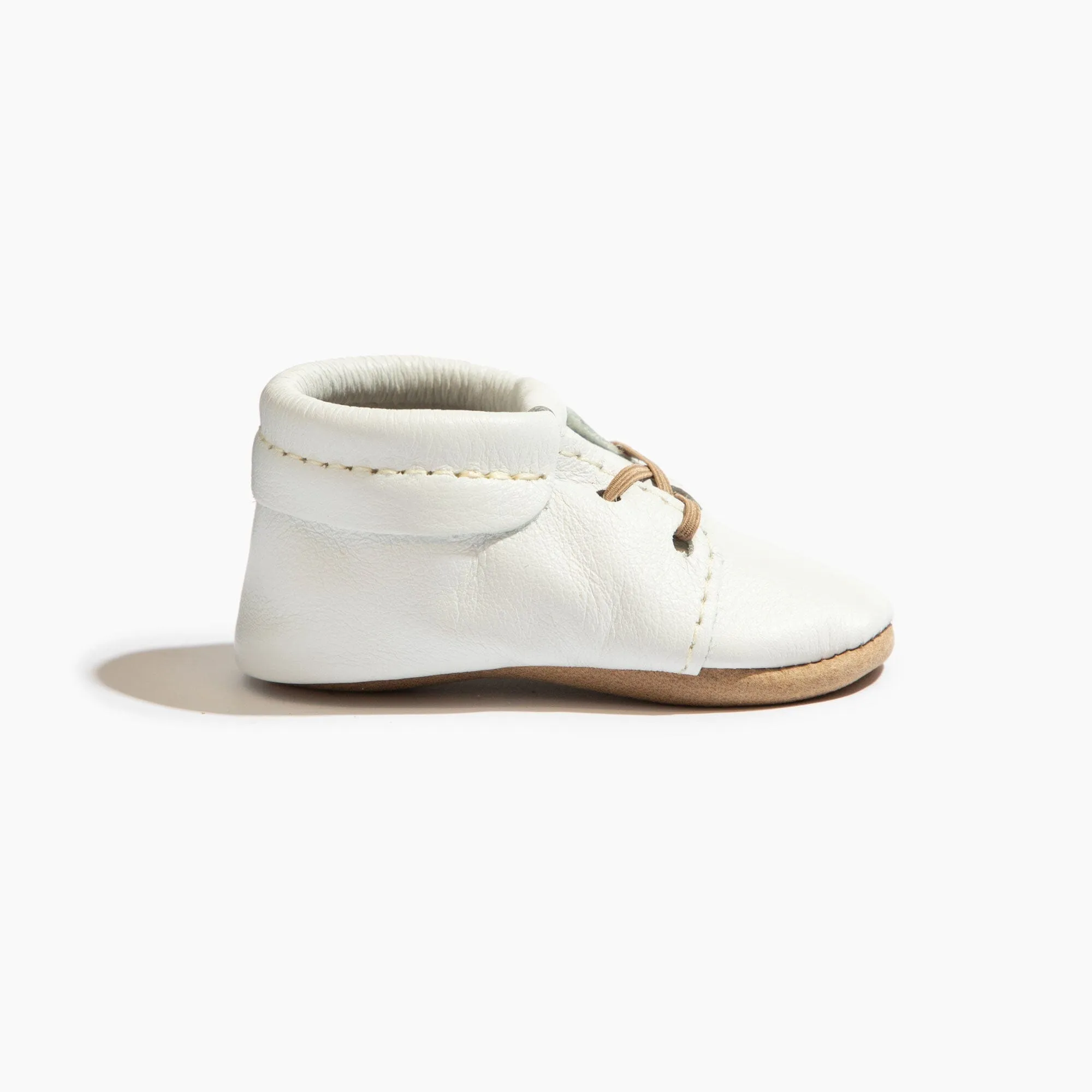 Toasted Bright White Oxford Baby Shoe