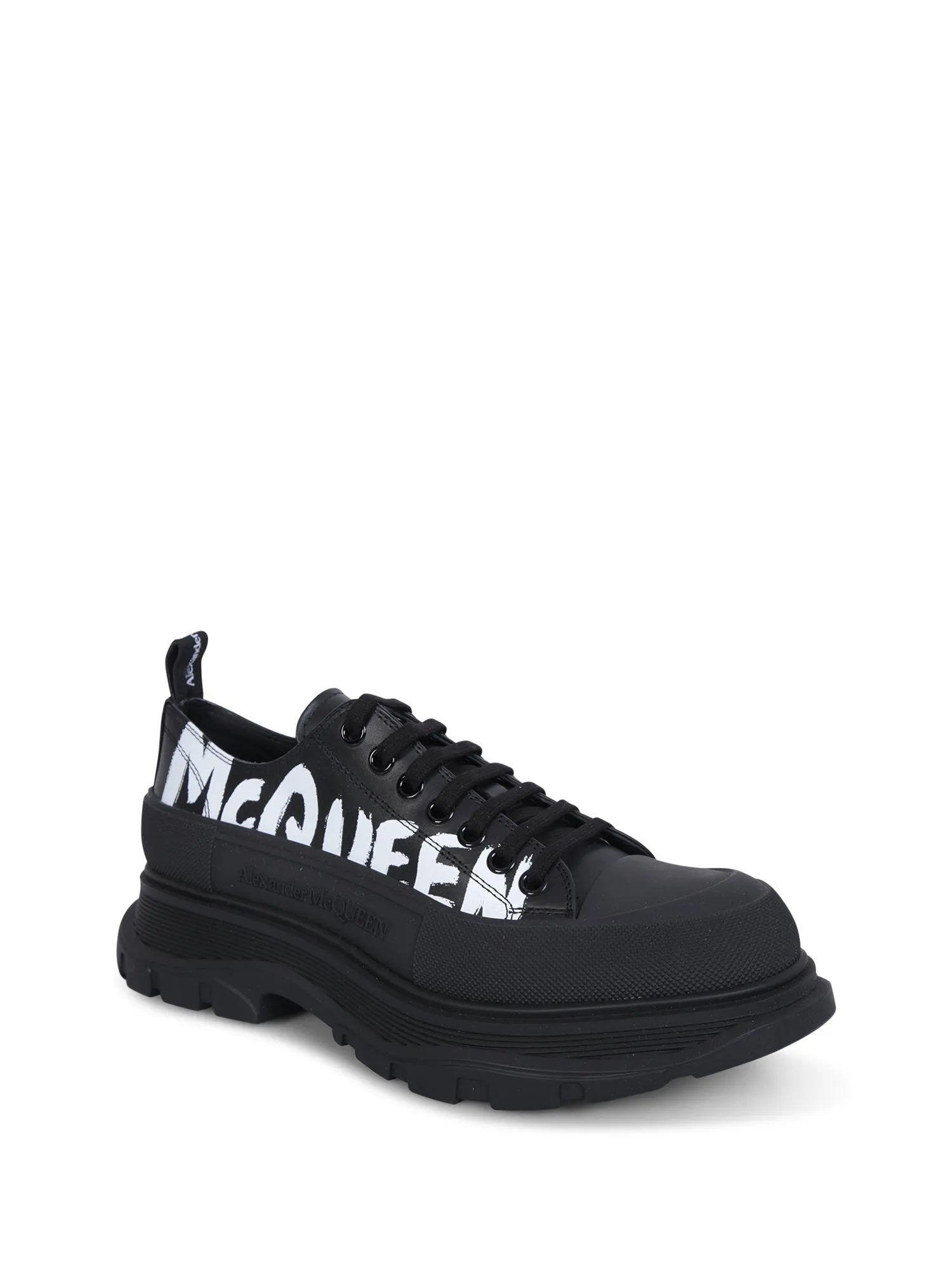 Tread Slick lace-up black sneakers