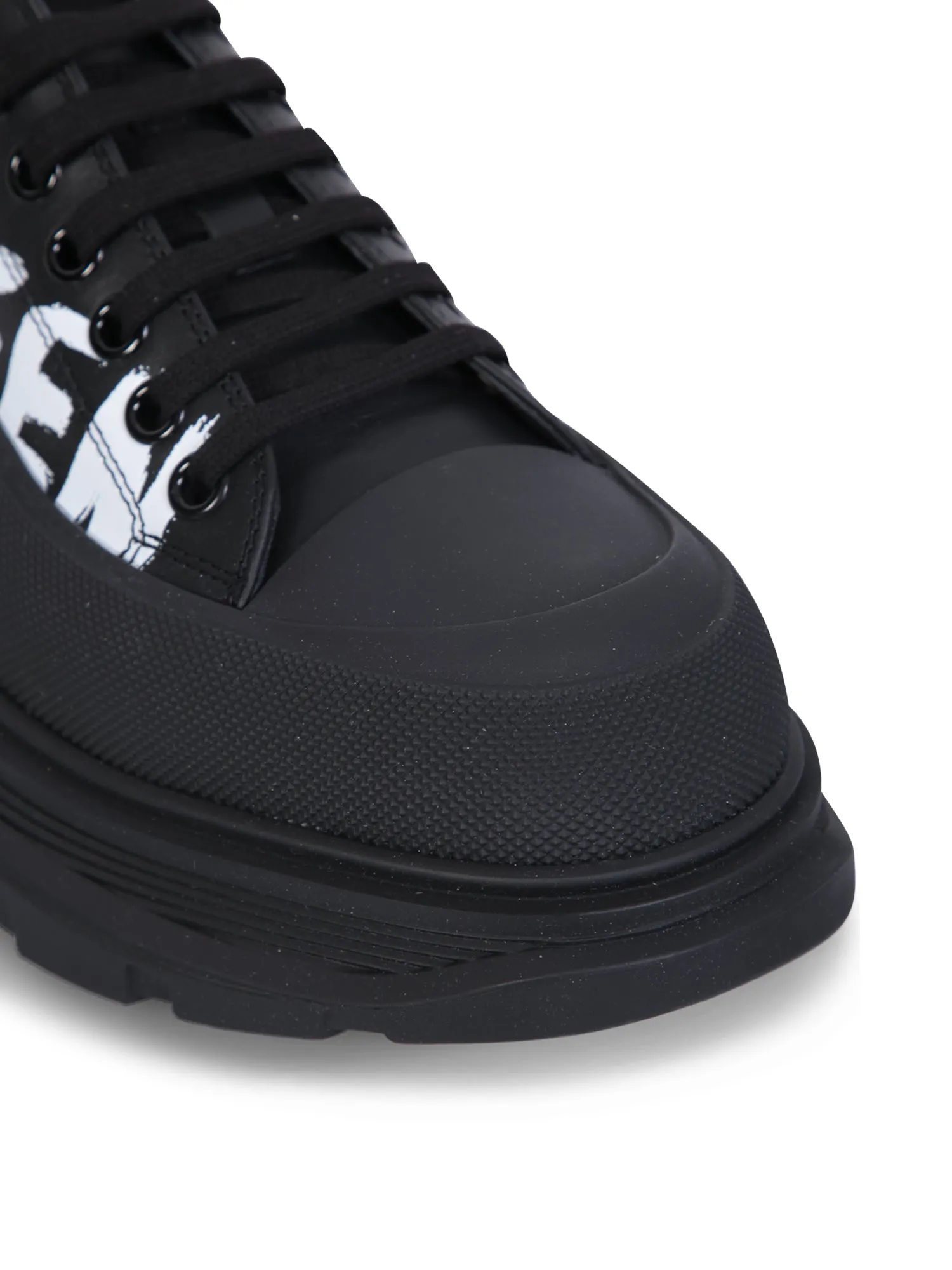 Tread Slick lace-up black sneakers