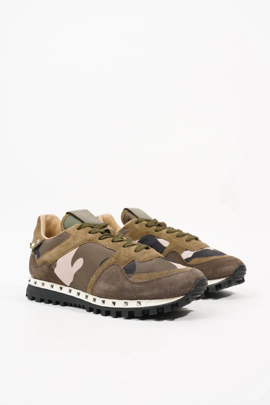 Valentino Garavani Men's Rockrunner Sneakers - CAMO/ARMY GREEN