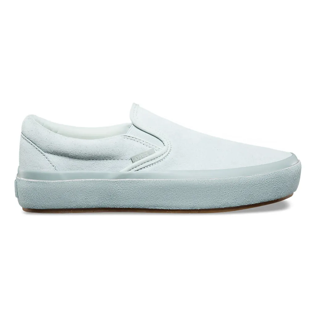 Vans Women's Classic Slip on Platform - Blue Flower/Metal