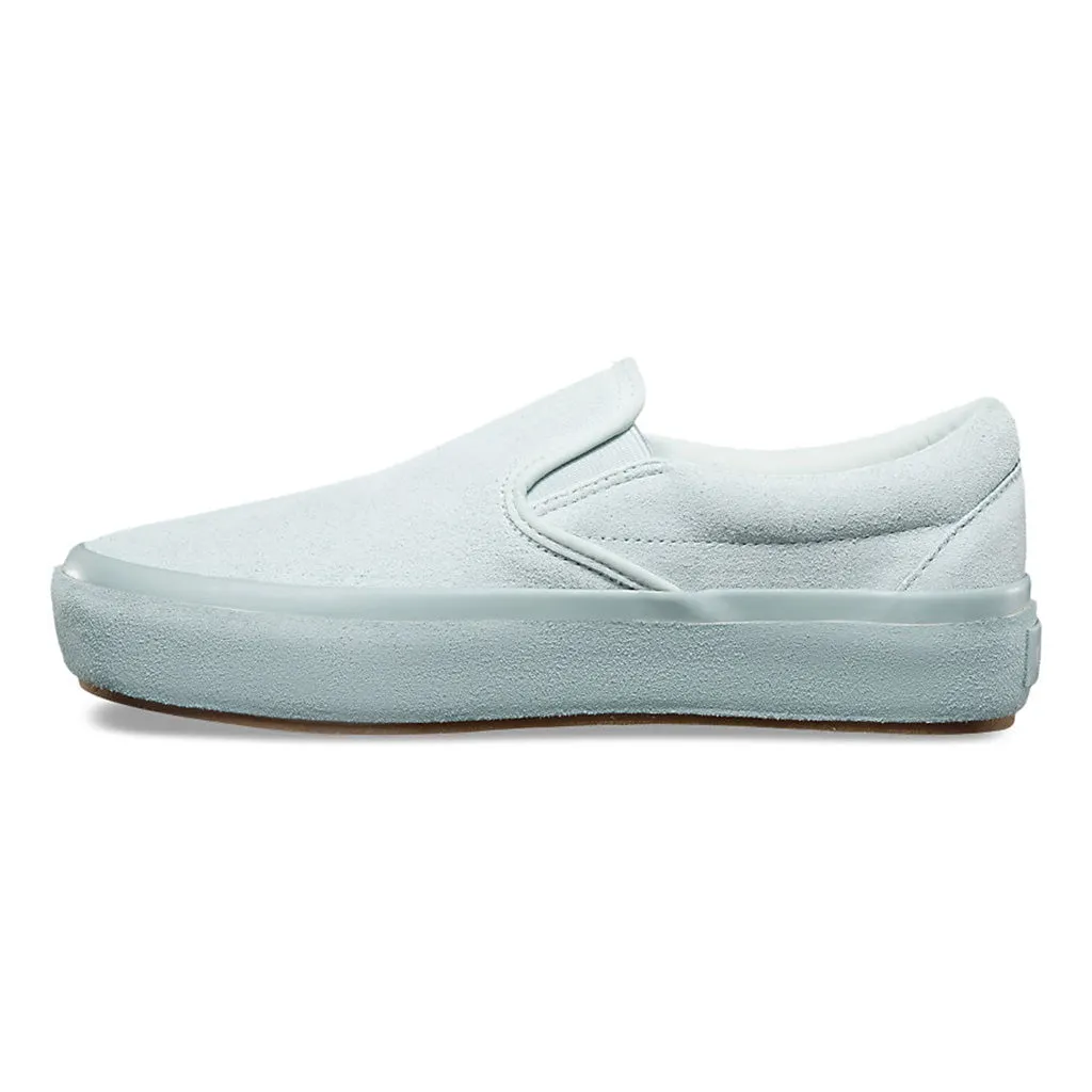 Vans Women's Classic Slip on Platform - Blue Flower/Metal