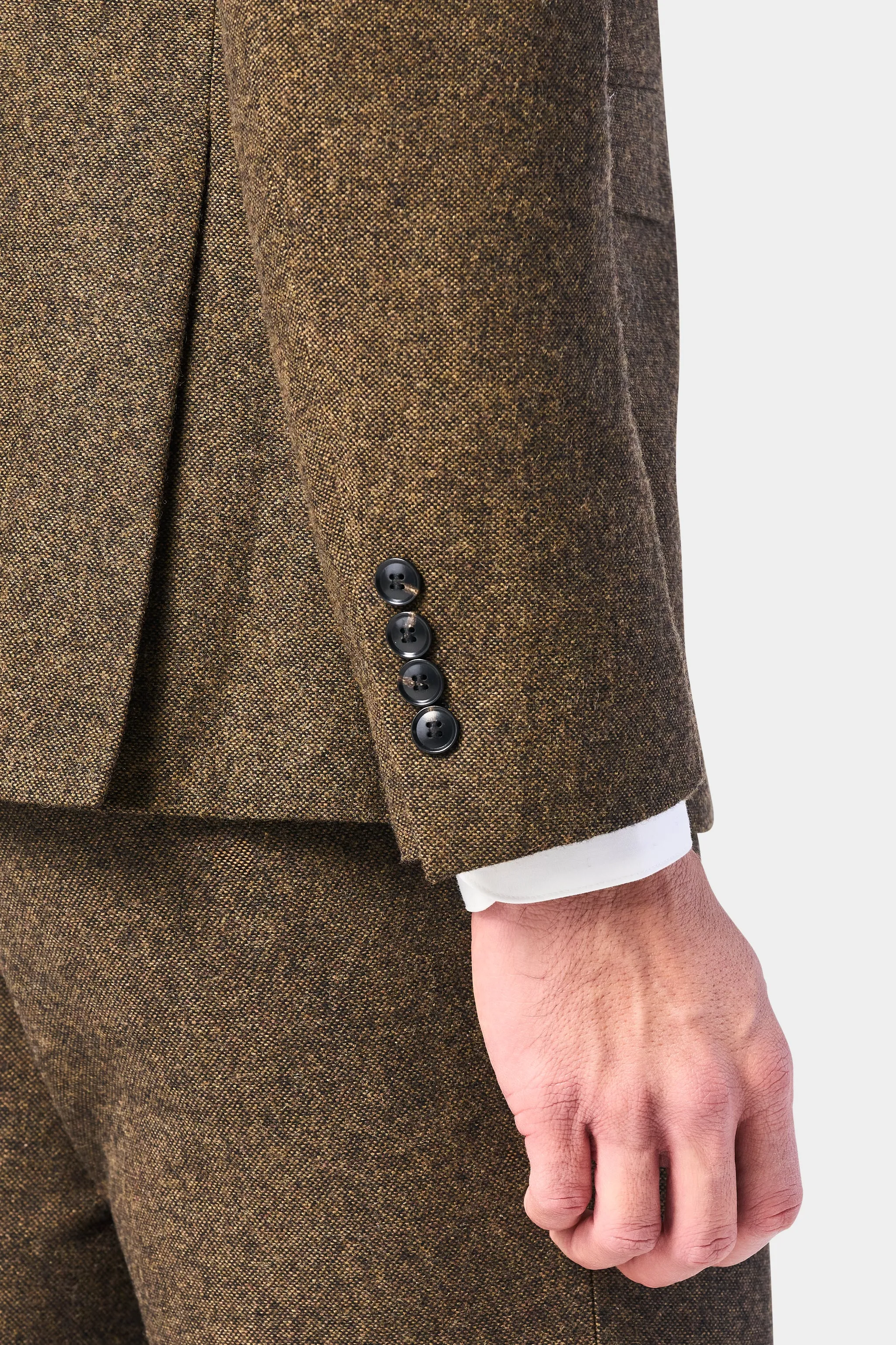 Vintage Brown Tweed 3 Piece Suit