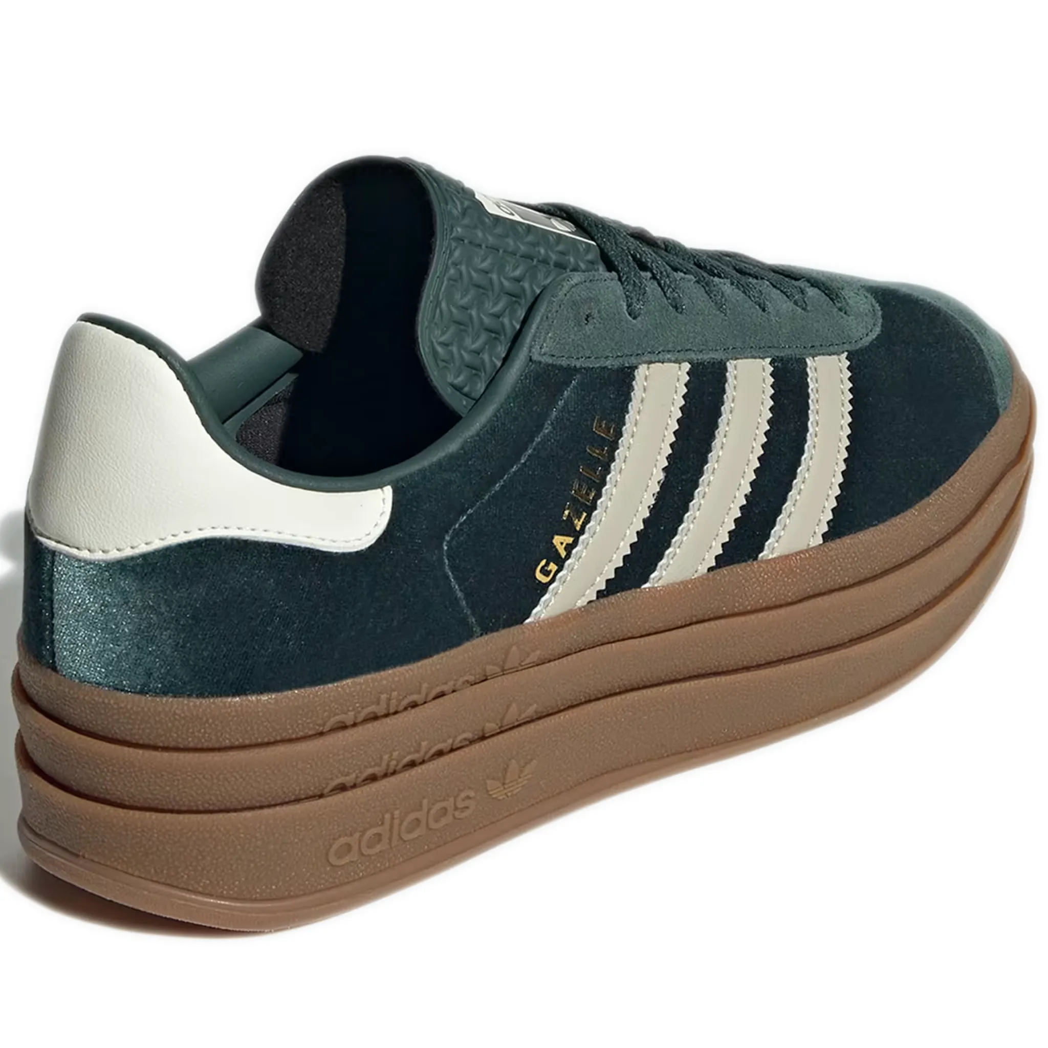 Women's Adidas Gazelle Bold Shoes - Mineral Green / Putty Grey / Mineral Green