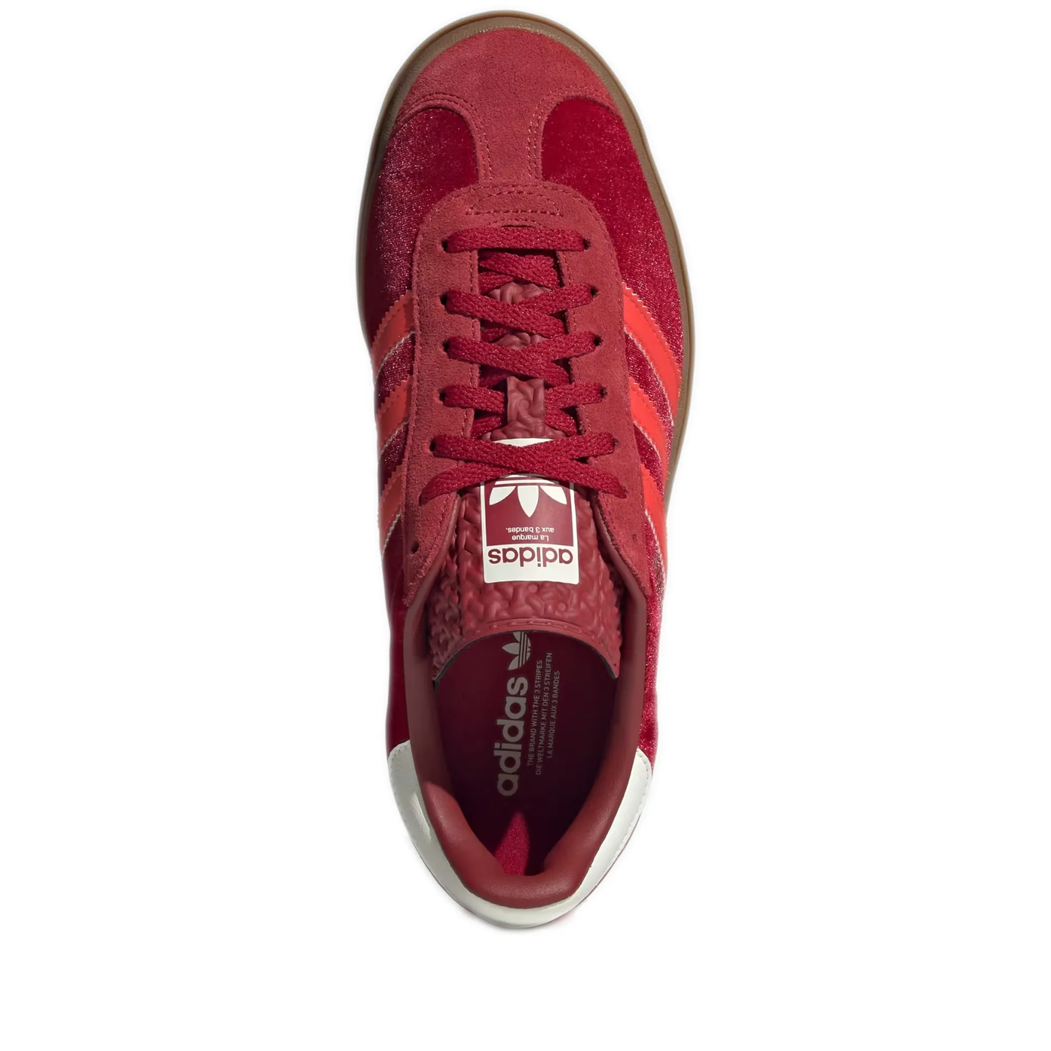 Women's Adidas Gazelle Bold Shoes - Red / Bright Red / Off White