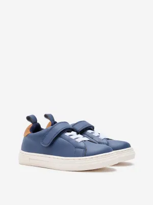 Yellow Navy Lace-Up Velcro Shoes